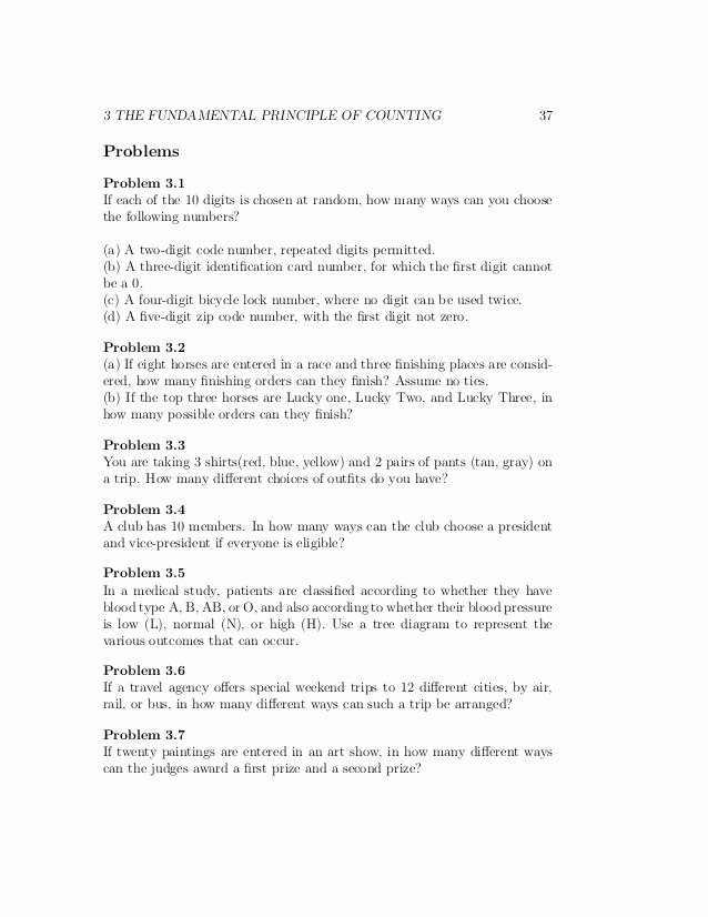 Fundamental Counting Principle Worksheet Inspirational A Probability Course for the Actuaries A Preparation for