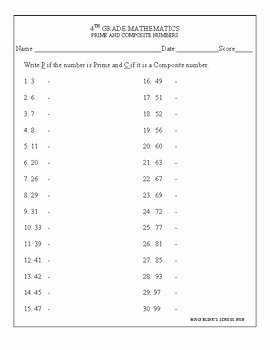 Gcf and Lcm Worksheet Unique 4 5 Math Worksheets On Multipli Lcm Gcf Prime Posite