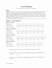 Genetic Mutations Worksheet Answer Key Lovely Propose An Explanation for the Use or Absence Of the