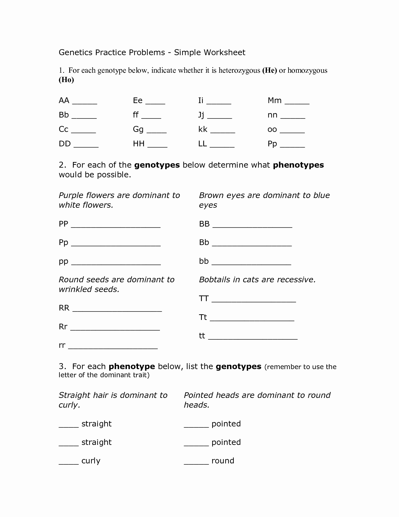 Genotypes and Phenotypes Worksheet Answers Beautiful 19 Best Of the Genetic Code Worksheet Answers