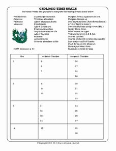 Geological Time Scale Worksheet Awesome Geologic Time Scale Worksheet for 8th 10th Grade