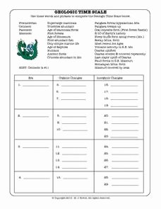 Geological Time Scale Worksheet Lovely Time Worksheet New 636 Geologic Time Worksheet Answers