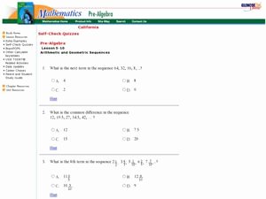 Geometric and Arithmetic Sequence Worksheet New Arithmetic and Geometric Sequence 7th 9th Grade