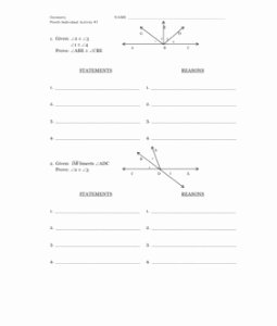 Geometric Proofs Worksheet with Answers Awesome 49 Best Images About theorems and Proofs On Pinterest