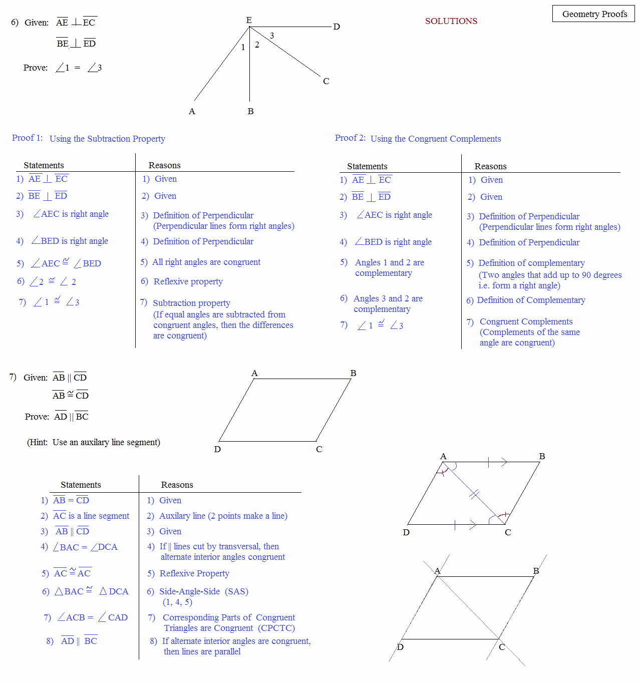 Geometric Proofs Worksheet with Answers Awesome Math Plane Proofs &amp; Postulates 1 Worksheet