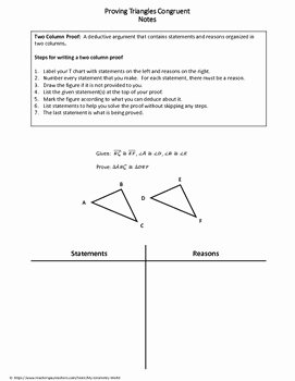Geometric Proofs Worksheet with Answers Best Of Geometry Worksheet Triangle Congruence Proofs by My