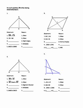 Geometric Proofs Worksheet with Answers Fresh Geometry Unit 8 Congruent Triangles 2 Column Proofs Sss