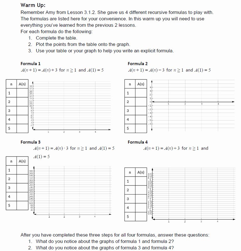 Geometric Sequence and Series Worksheet Unique Arithmetic and Geometric Sequences Worksheet