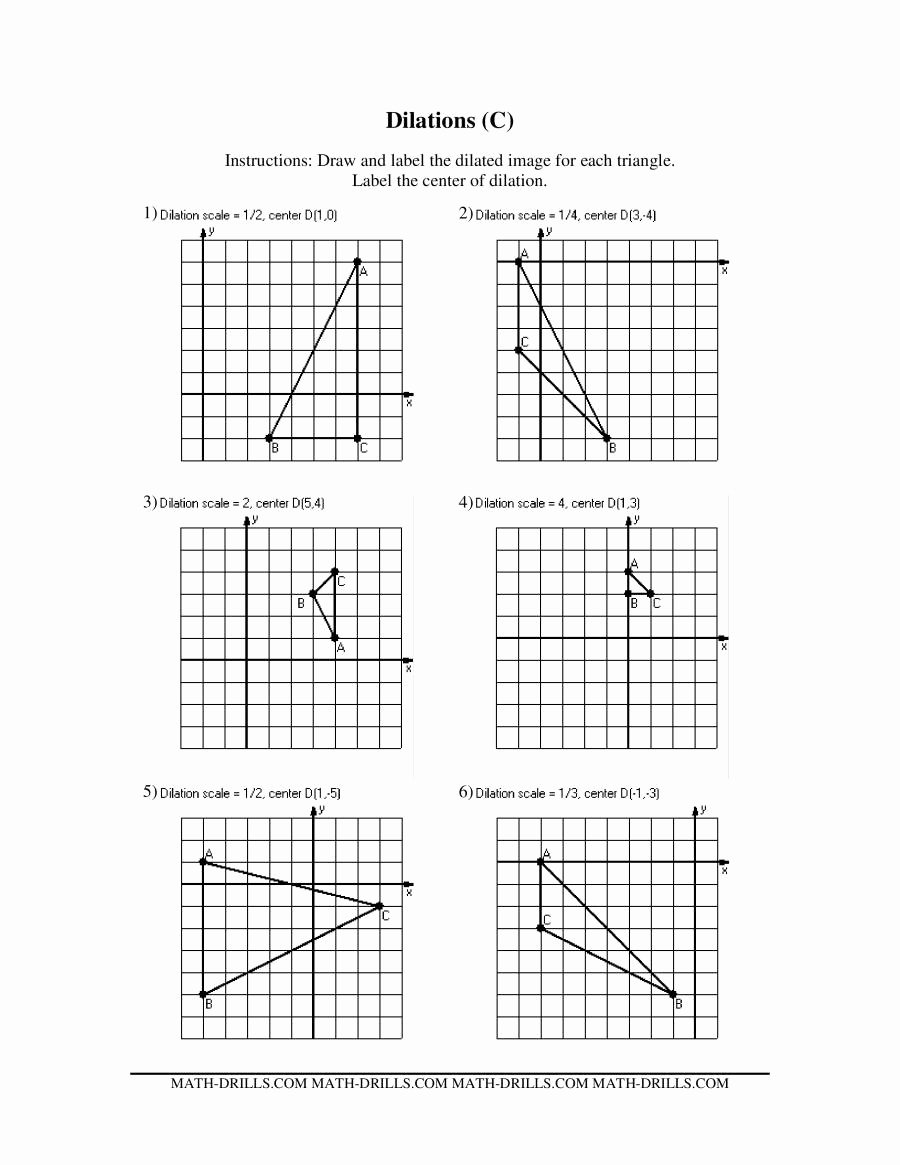 Geometry Transformation Composition Worksheet New Mon Core Geometry Transformations Worksheets High