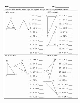 Geometry Worksheet Congruent Triangles Answers Best Of Congruent Triangles and Similar Polygons Warm Ups or