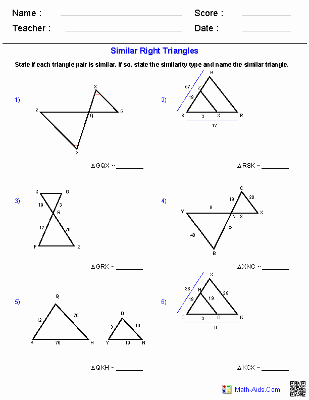 Geometry Worksheet Congruent Triangles