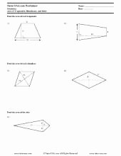 Geometry Worksheet Kites and Trapezoids Fresh Free Geometry Worksheets &amp; Printables with Answers