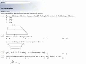 Geometry Worksheet Kites and Trapezoids Fresh Trapezoids and Kites Multiple Choice 9th 12th Grade