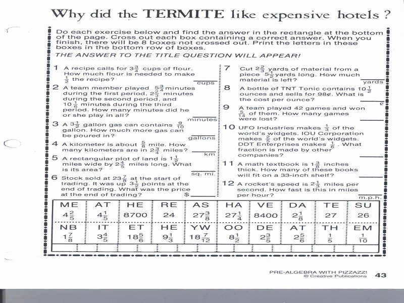 50 Get The Message Math Worksheet