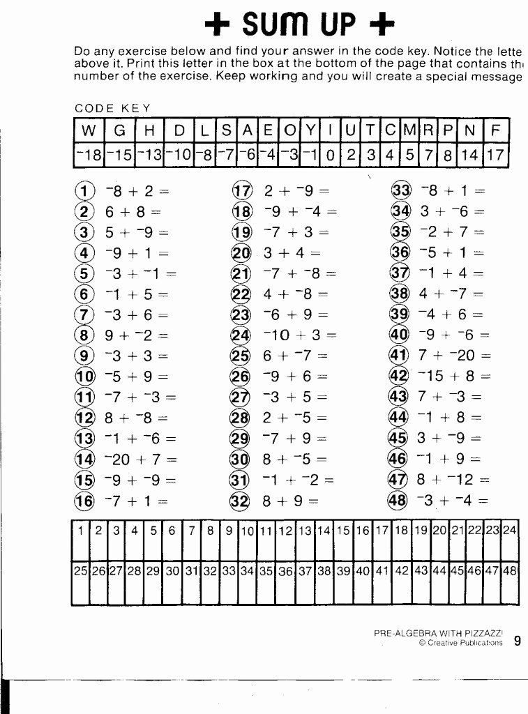 Get the Message Worksheet Answers Fresh Get the Message Math Worksheet Answer Key