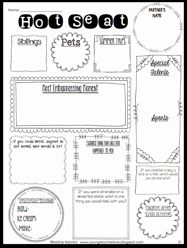 Getting to Know You Worksheet Awesome Beginning Of the Year Team Building Updates Young