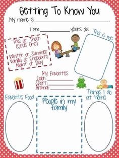 Getting to Know You Worksheet Best Of 1000 Images About &quot;get to Know You&quot; Activities On