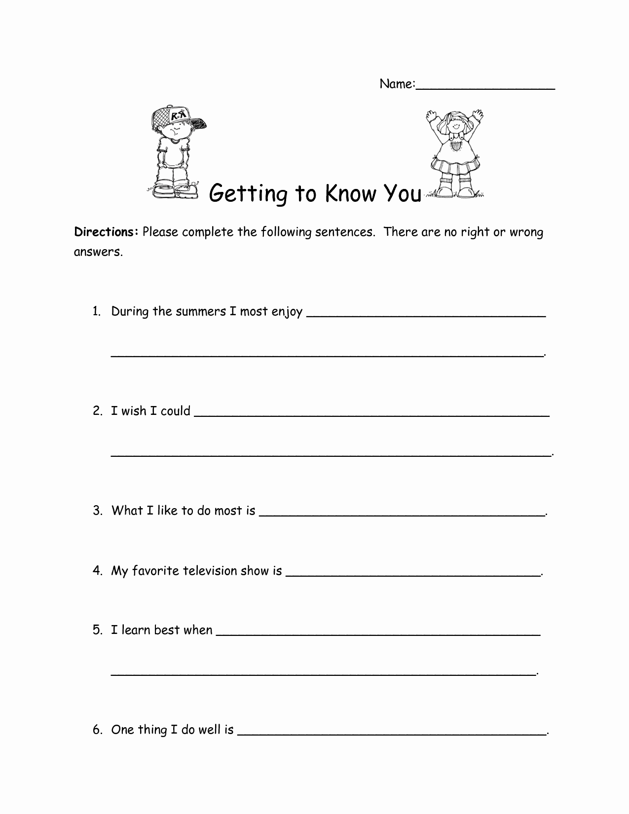 Getting to Know You Worksheet Elegant 14 Best Of Worksheets About You English Language
