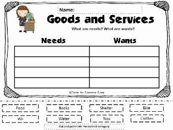 Goods and Services Worksheet Lovely Goods and Services Worksheets 2nd Grade Georgia social