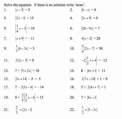 Graphing Absolute Value Equations Worksheet Inspirational Graphing Absolute Value Equations Worksheet
