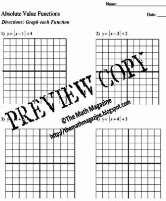 Graphing Absolute Value Functions Worksheet Best Of the Math Magazine Graphing Absolute Value Functions