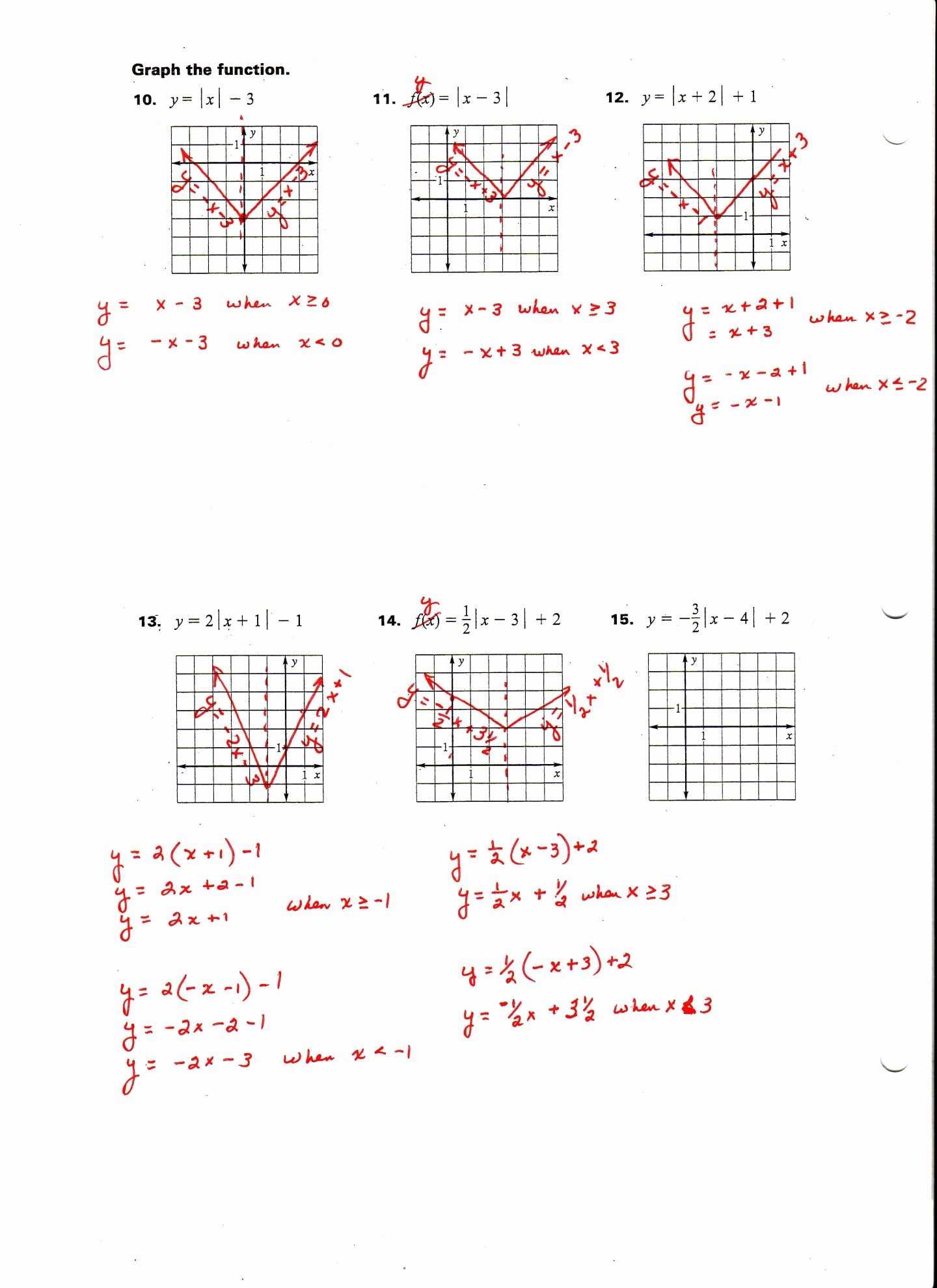 Graphing Absolute Value Inequalities Worksheet Fresh Absolute Value Inequalities Worksheet Answers Algebra 1