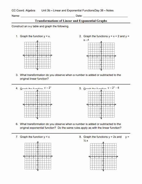 Graphing Exponential Functions Worksheet Answers Luxury Graphing Polynomial Functions Worksheet