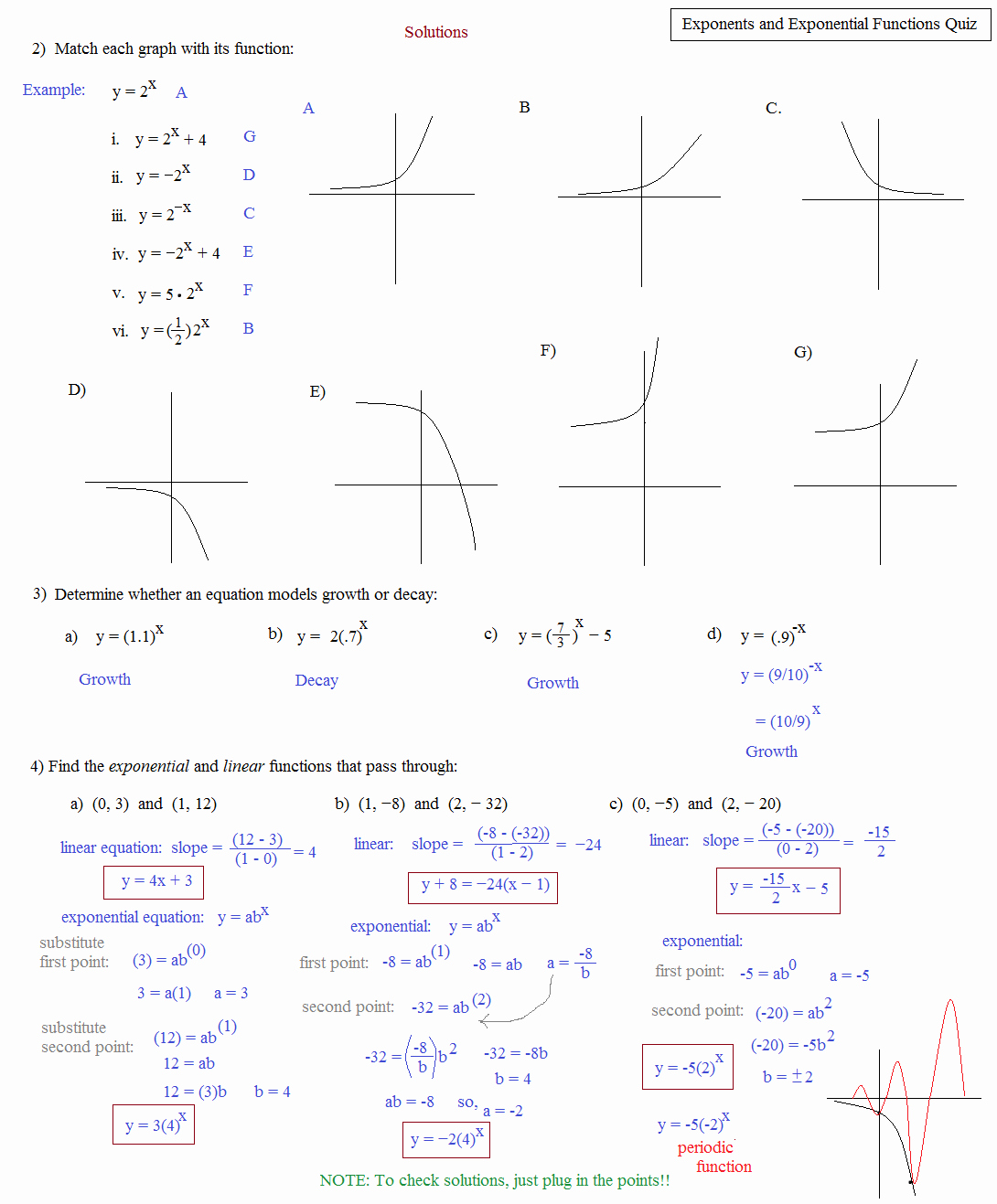 Graphing Exponential Functions Worksheet Unique 7 2 solving Exponential Equations and Inequalities