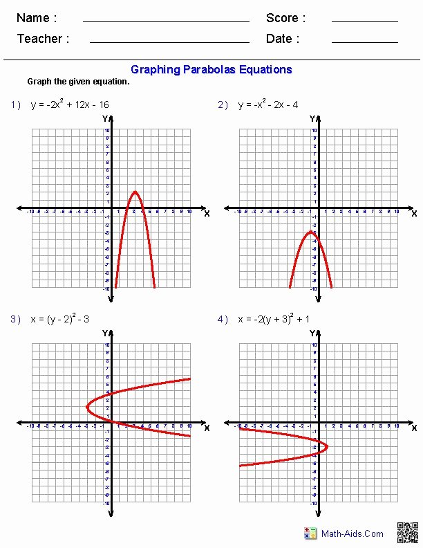 Graphing Inverse Functions Worksheet Lovely Graphing Quadratic Functions Worksheets