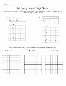 Graphing Linear Equations Practice Worksheet Luxury Graphing Linear Equations Practice Worksheet by Middle and