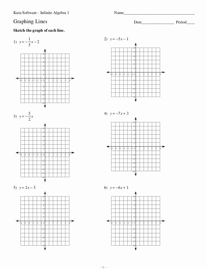 Graphing Linear Equations Worksheet Answers New astaño 1