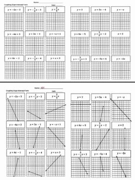 Graphing Linear Equations Worksheet Pdf Elegant Graphing Slope Intercept form Linear Equations Worksheet