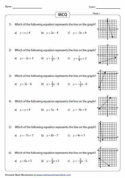 Graphing Linear Equations Worksheet Unique Graphing Linear Equation Worksheets