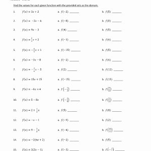 Graphing Linear Functions Worksheet Pdf New 15 Best Of Evaluating Functions Worksheets Pdf