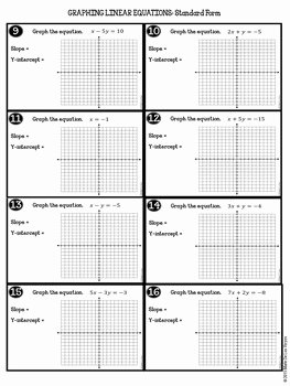 Graphing Linear Functions Worksheet Pdf Unique Graphing Linear Equations Worksheet by Algebra Accents