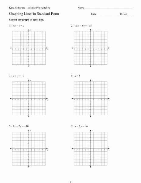 Graphing Linear Inequalities Worksheet Answers Awesome Graphing Lines In Standard form Worksheet for 9th 11th