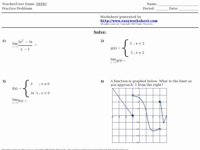 Graphing Piecewise Functions Worksheet Beautiful Finding the Limit Piecewise Functions and Graphs