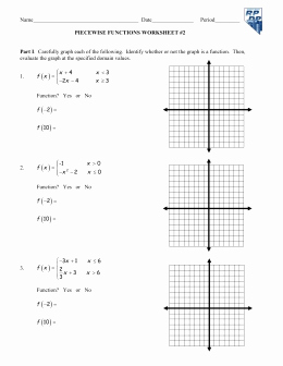 Graphing Piecewise Functions Worksheet Beautiful Piecewise Functions and Greatest Integer Function