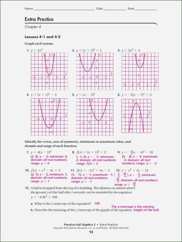 Graphing Quadratic Functions Worksheet Answers Beautiful Phases the Cell Cycle Worksheet Answer Key
