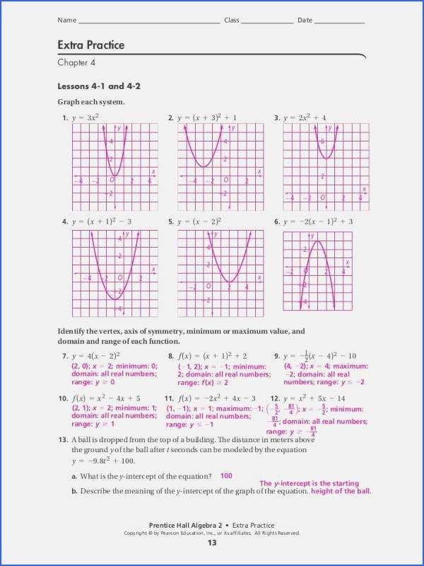 Graphing Quadratic Functions Worksheet Answers Fresh 24 Graphing Quadratic Functions Worksheet Answers Algebra