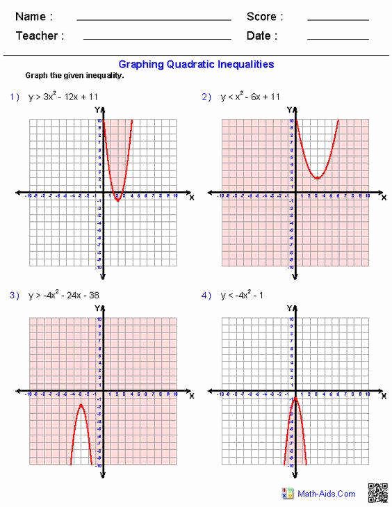 Graphing Quadratic Functions Worksheet Beautiful Graphing Parabolas Worksheet