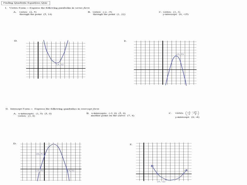Graphing Quadratic Functions Worksheet Best Of Quadratic Functions Worksheet