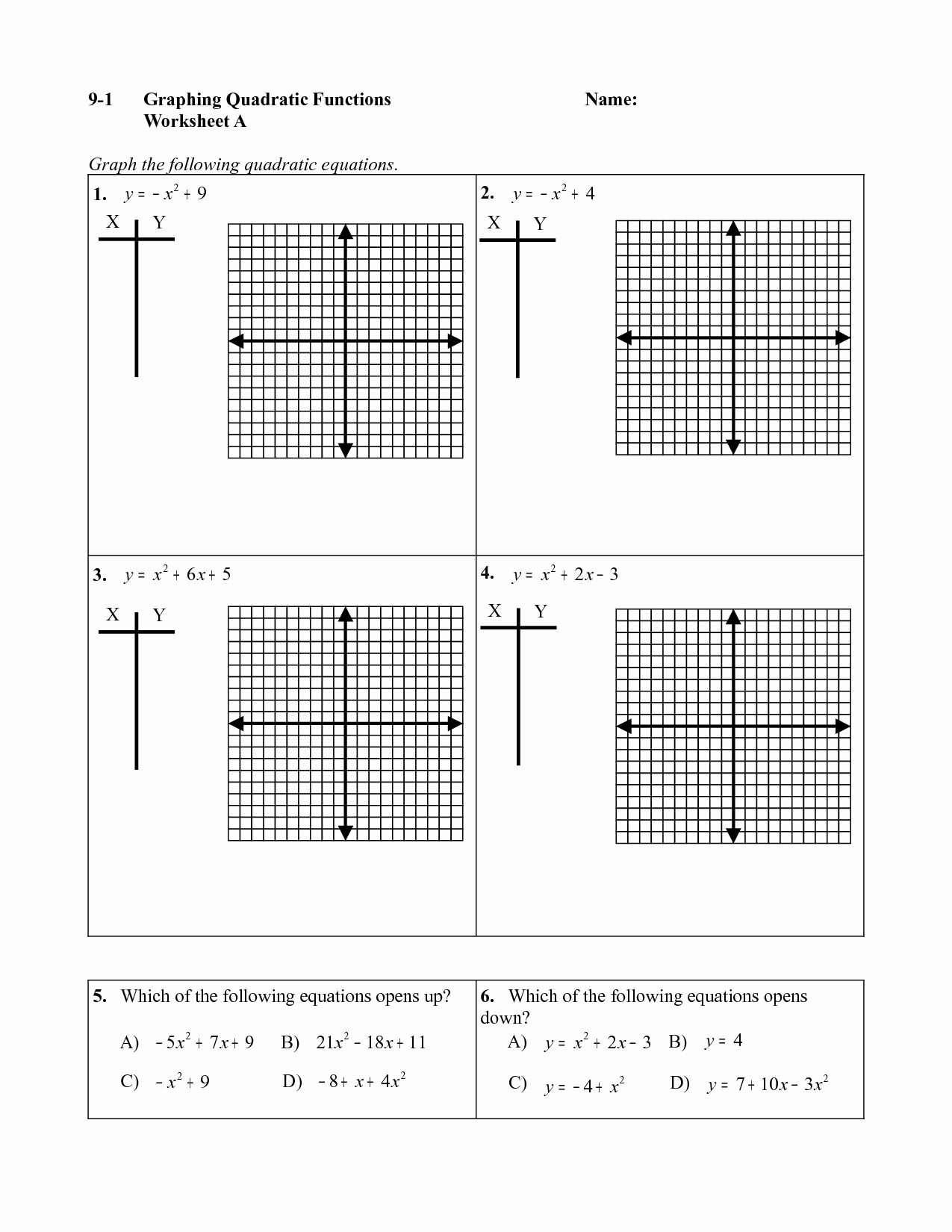 Graphing Quadratic Functions Worksheet Fresh 14 Best Of Factoring Review Worksheet Geometric