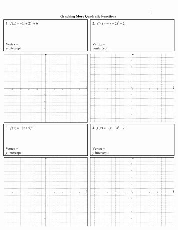 Graphing Quadratic Functions Worksheet Fresh 5 1 Study Guide and Intervention Graphing Quadratic