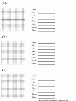 Graphing Rational Functions Worksheet Lovely Rational Functions Graphing by Math to the Core