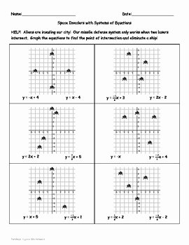 Graphing Systems Of Equations Worksheet Beautiful System Of Equations Graphing and Checking solutions