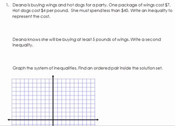 Graphing Systems Of Inequalities Worksheet Fresh Graphing Systems Of Inequalities From A Word Problem