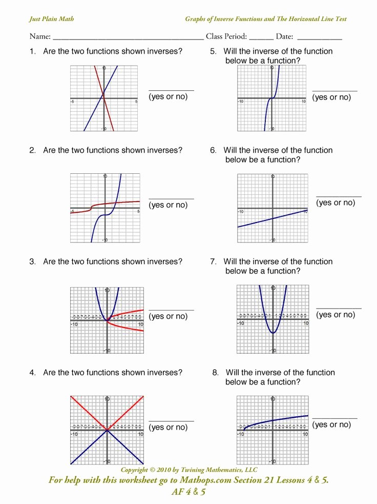Graphs Of Functions Worksheet Lovely 31 Best Images About Math Class On Pinterest