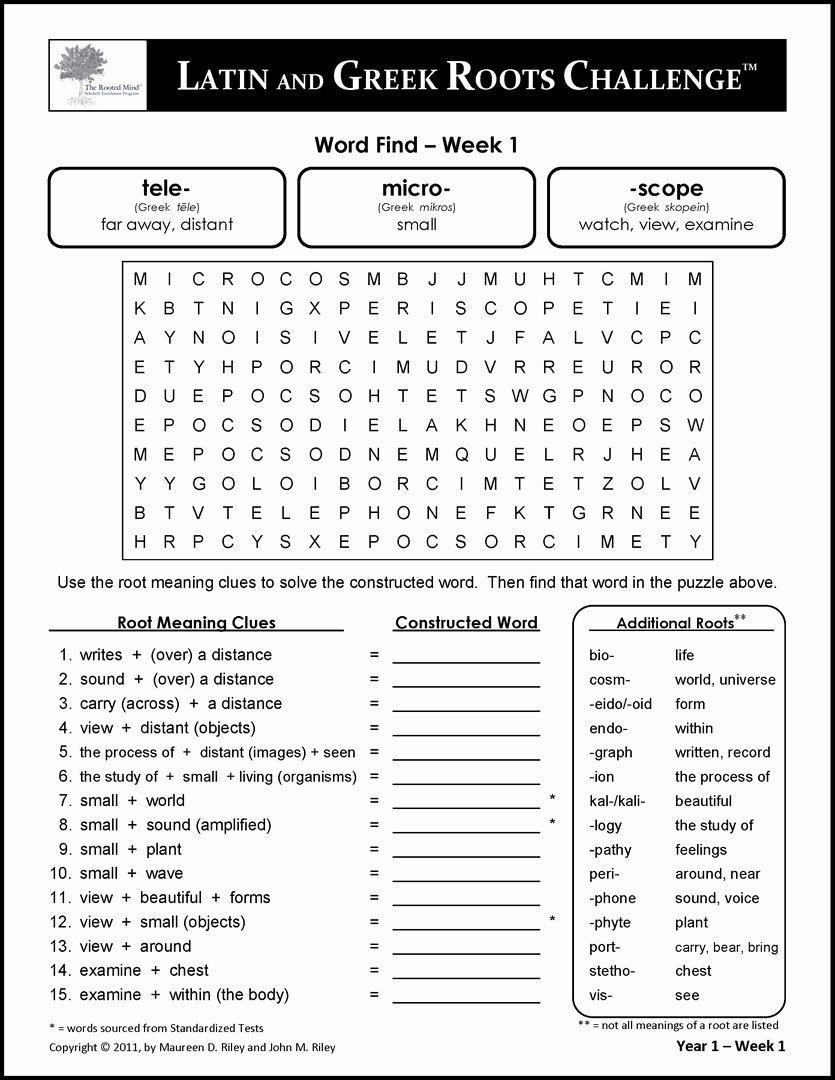 Greek and Latin Roots Worksheet Elegant Worksheet Greek and Latin Root Words Worksheets Grass