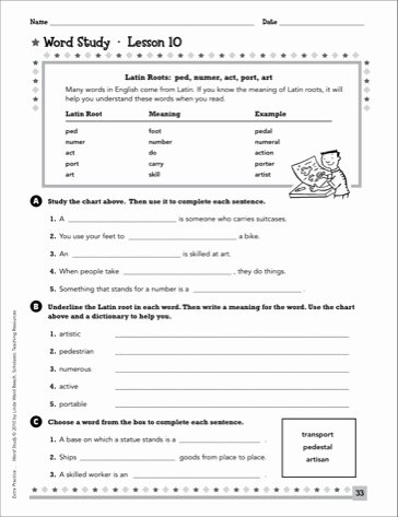 Greek and Latin Roots Worksheet Lovely 50 Greek and Latin Roots Worksheet Greek and Latin Roots
